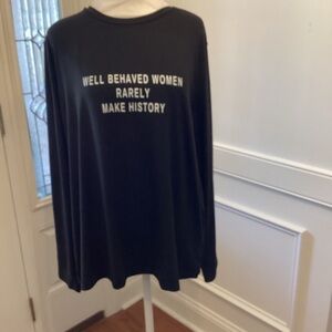 Long Sleeve Tee with Bold Statement